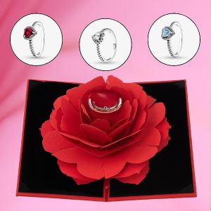 Lubadussõrmus lillesõrmuse karbis | HEARTISO_VOWROSE